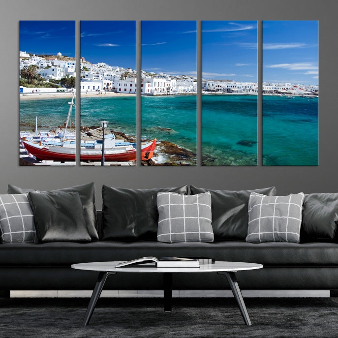 Santorini Greece Wall Art Canvas Print