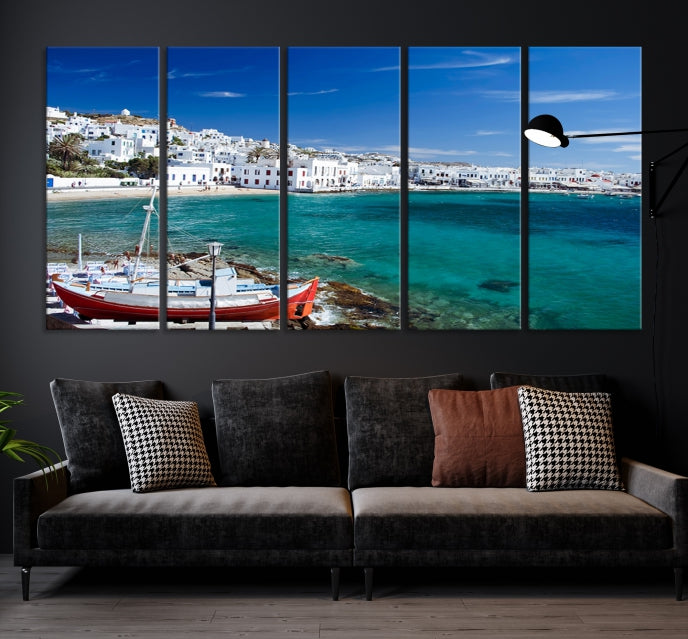 Santorini Greece Wall Art Canvas Print