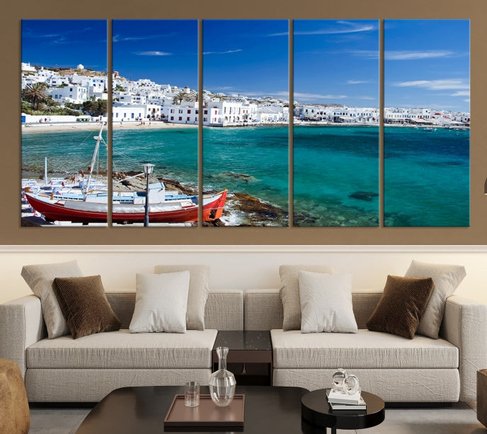 Santorini Greece Wall Art Canvas Print