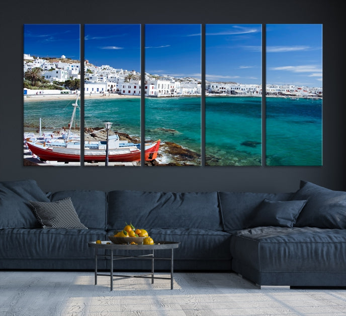 Santorini Greece Wall Art Canvas Print