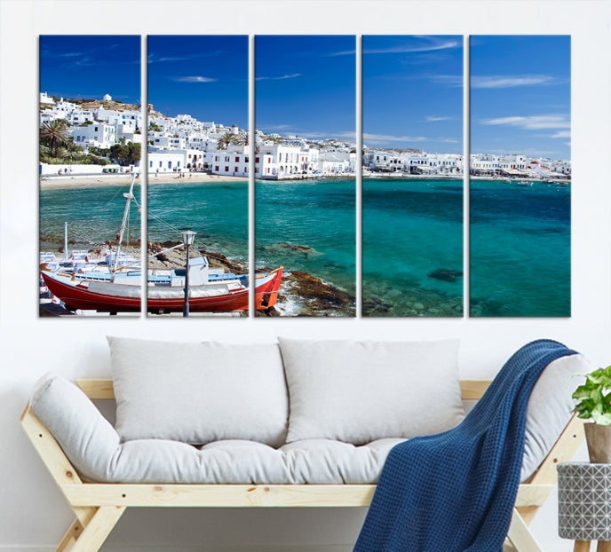 Santorini Greece Wall Art Canvas Print