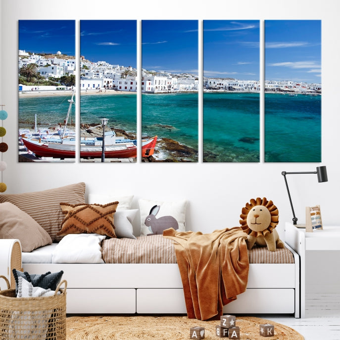 Santorini Greece Wall Art Canvas Print