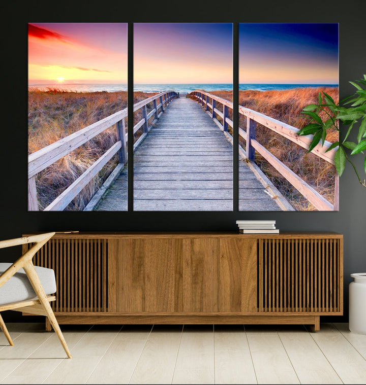 Sea Ocean Sunset Beach to Your Home with Our Wall Art Canvas PrintA Relaxing Decor Piece