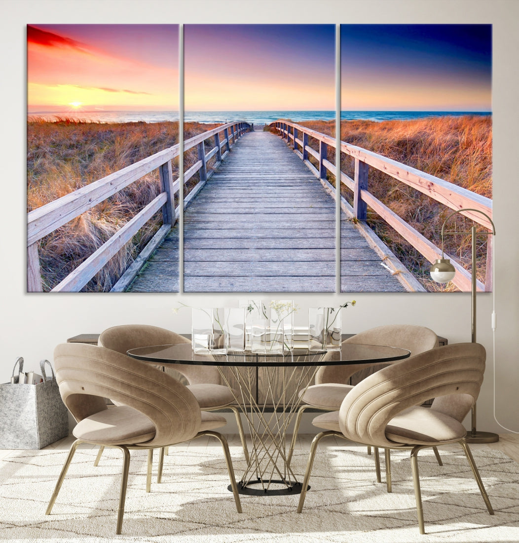 Sea Ocean Sunset Beach to Your Home with Our Wall Art Canvas PrintA Relaxing Decor Piece