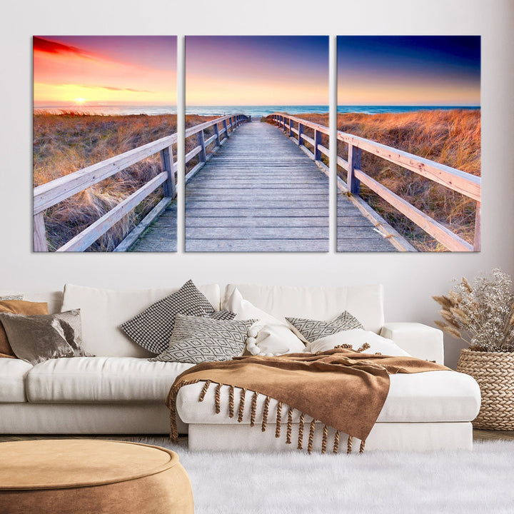 Sea Ocean Sunset Beach to Your Home with Our Wall Art Canvas PrintA Relaxing Decor Piece