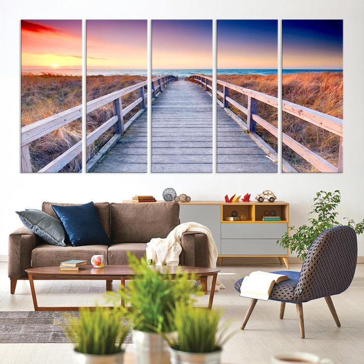 Sea Ocean Sunset Beach to Your Home with Our Wall Art Canvas PrintA Relaxing Decor Piece