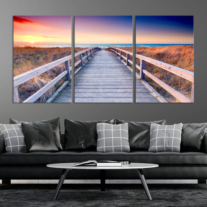 Sea Ocean Sunset Beach to Your Home with Our Wall Art Canvas PrintA Relaxing Decor Piece