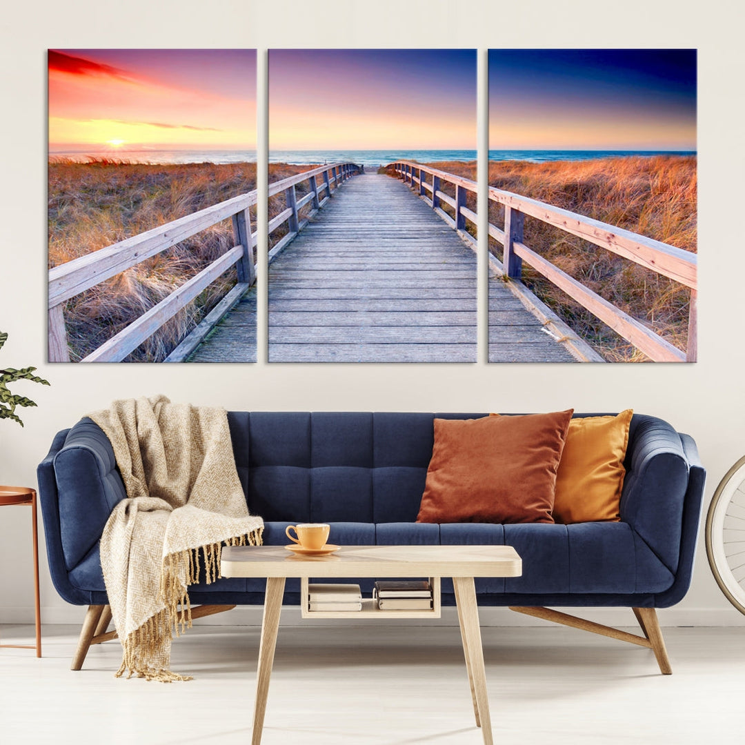 Sea Ocean Sunset Beach to Your Home with Our Wall Art Canvas PrintA Relaxing Decor Piece