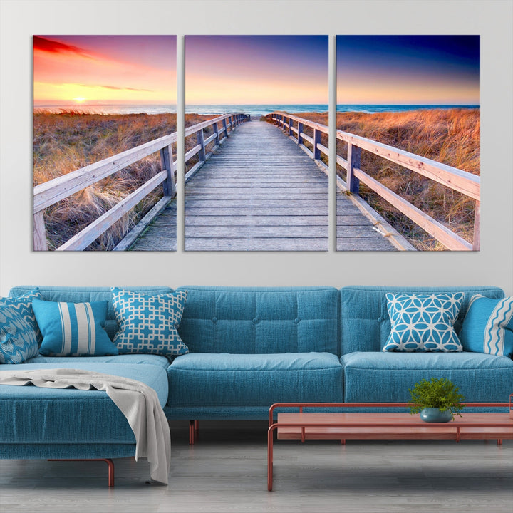 Sea Ocean Sunset Beach to Your Home with Our Wall Art Canvas PrintA Relaxing Decor Piece