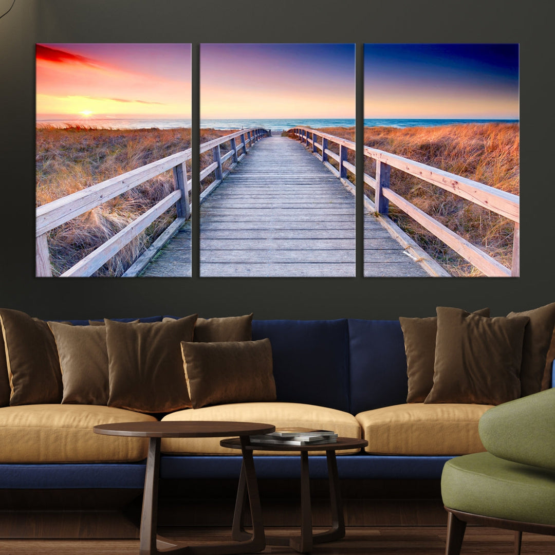 Sea Ocean Sunset Beach to Your Home with Our Wall Art Canvas PrintA Relaxing Decor Piece