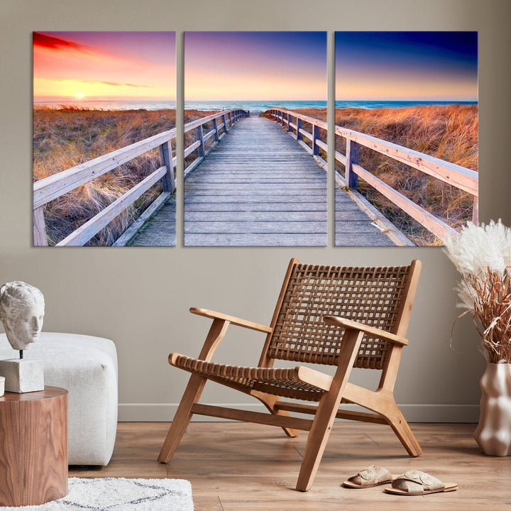 Sea Ocean Sunset Beach to Your Home with Our Wall Art Canvas PrintA Relaxing Decor Piece