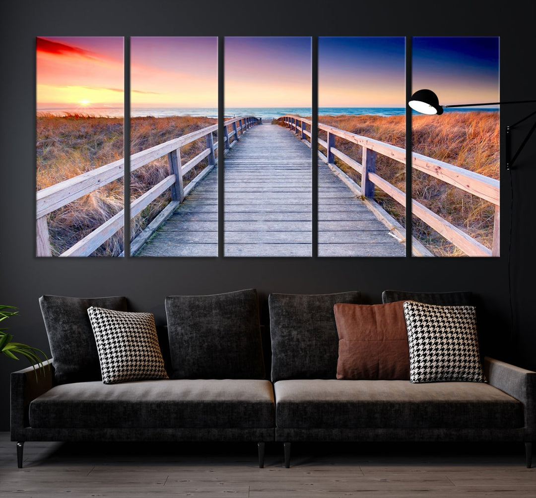 Sea Ocean Sunset Beach to Your Home with Our Wall Art Canvas PrintA Relaxing Decor Piece