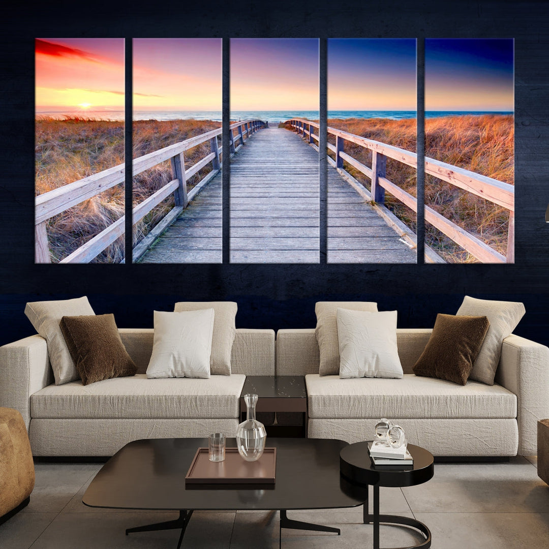 Sea Ocean Sunset Beach to Your Home with Our Wall Art Canvas PrintA Relaxing Decor Piece