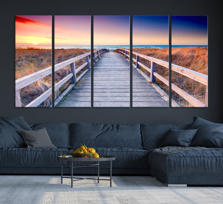 Sea Ocean Sunset Beach to Your Home with Our Wall Art Canvas PrintA Relaxing Decor Piece