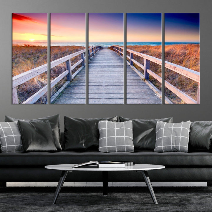 Sea Ocean Sunset Beach to Your Home with Our Wall Art Canvas PrintA Relaxing Decor Piece