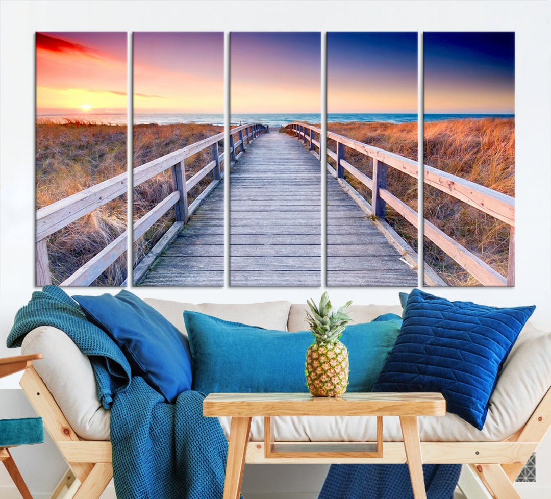 Sea Ocean Sunset Beach to Your Home with Our Wall Art Canvas PrintA Relaxing Decor Piece