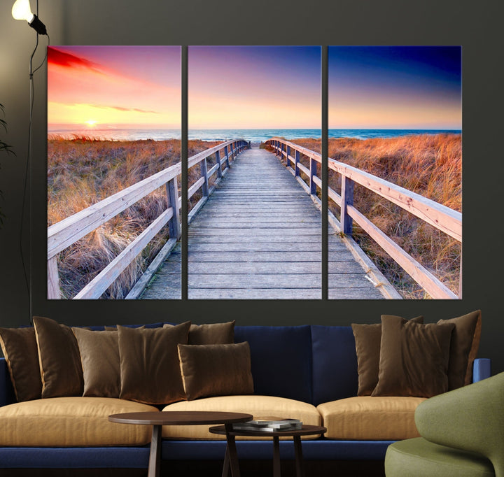 Sea Ocean Sunset Beach to Your Home with Our Wall Art Canvas PrintA Relaxing Decor Piece