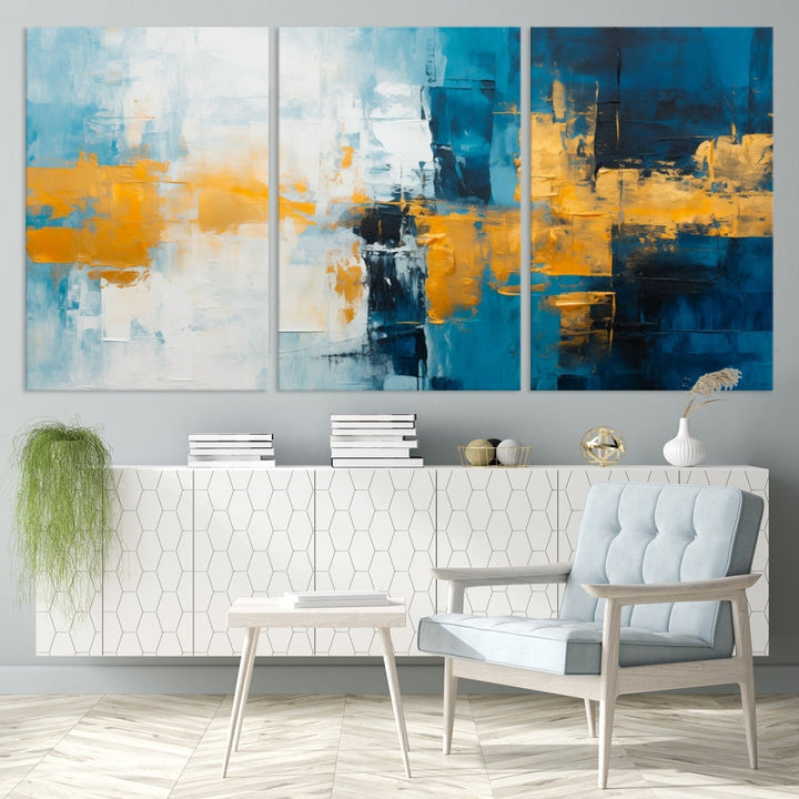 Soft Abstract Wall Art Printed on Original Canvas Modern Home Office Wall Decor Fine Art Print