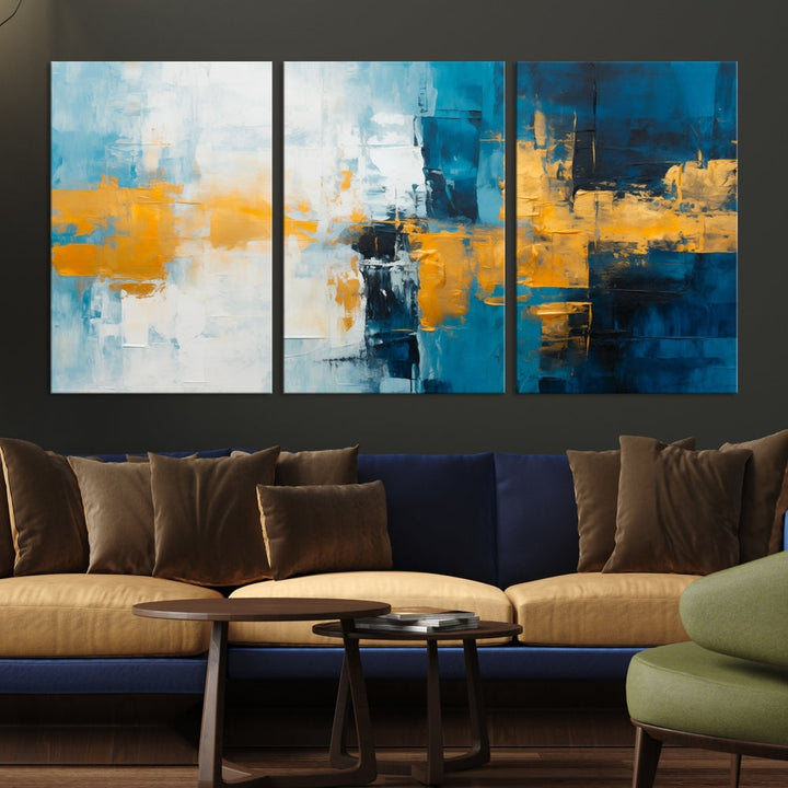 Soft Abstract Wall Art Printed on Original Canvas Modern Home Office Wall Decor Fine Art Print