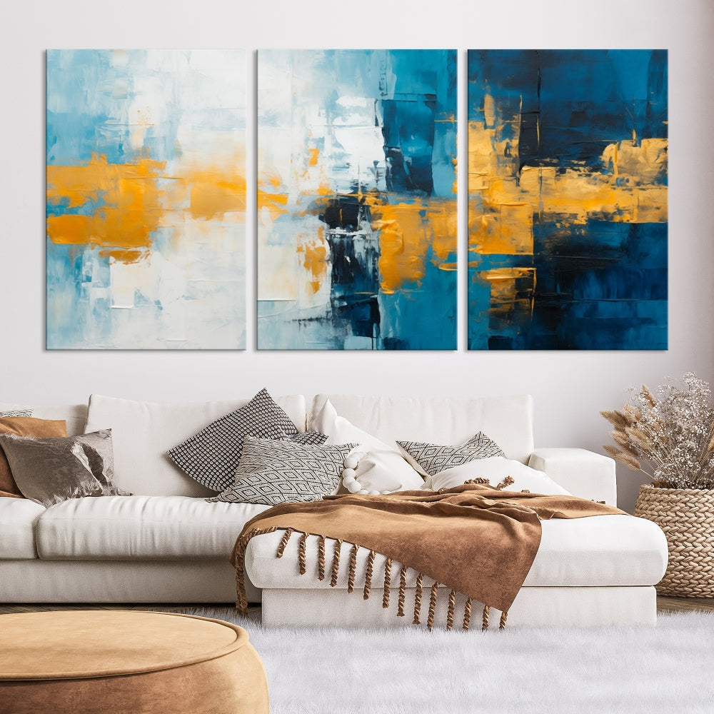 Soft Abstract Wall Art Printed on Original Canvas Modern Home Office Wall Decor Fine Art Print