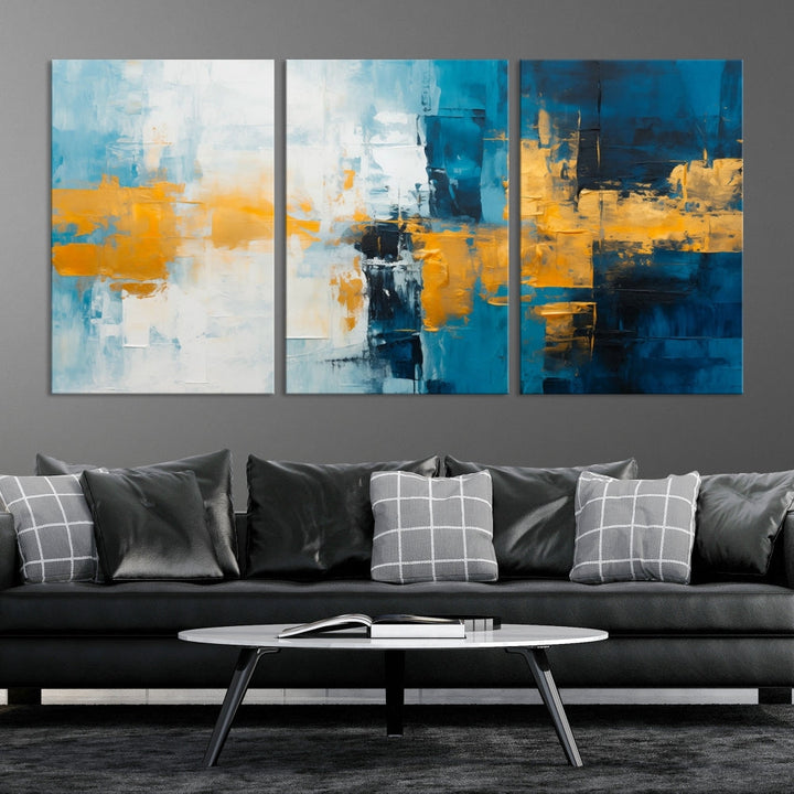 Soft Abstract Wall Art Printed on Original Canvas Modern Home Office Wall Decor Fine Art Print