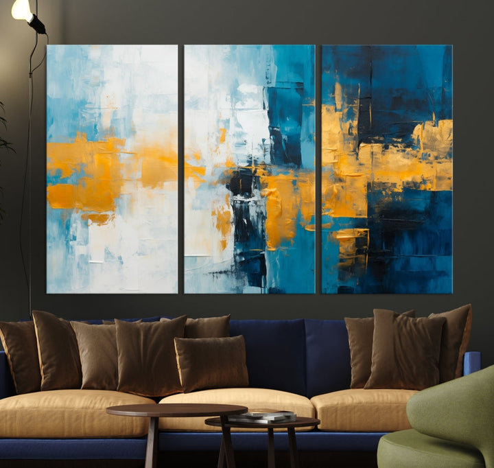 Soft Abstract Wall Art Printed on Original Canvas Modern Home Office Wall Decor Fine Art Print