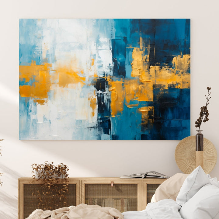 Soft Abstract Wall Art Printed on Original Canvas Modern Home Office Wall Decor Fine Art Print