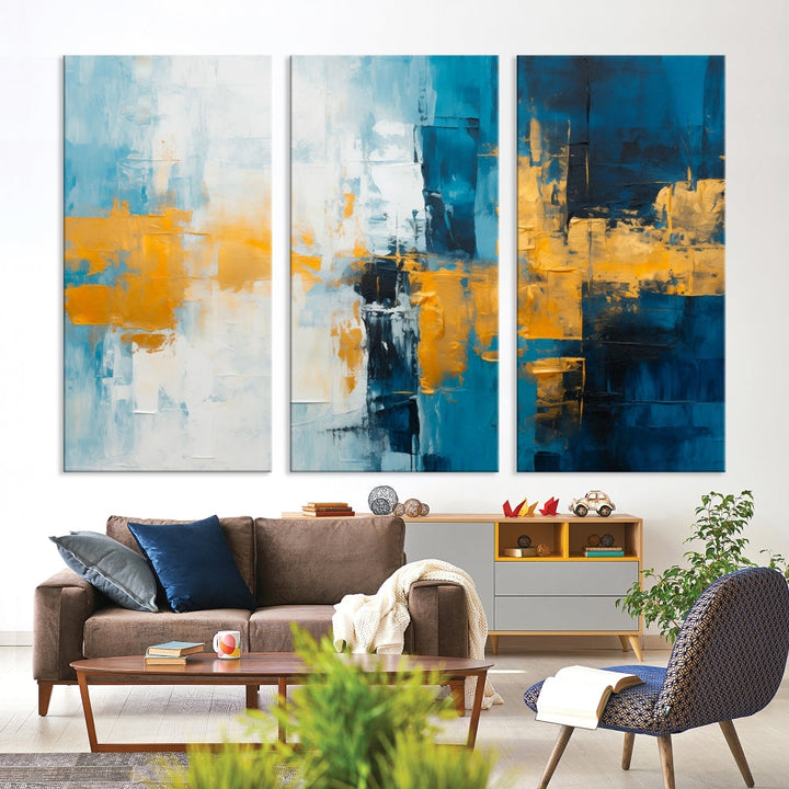 Soft Abstract Wall Art Printed on Original Canvas Modern Home Office Wall Decor Fine Art Print