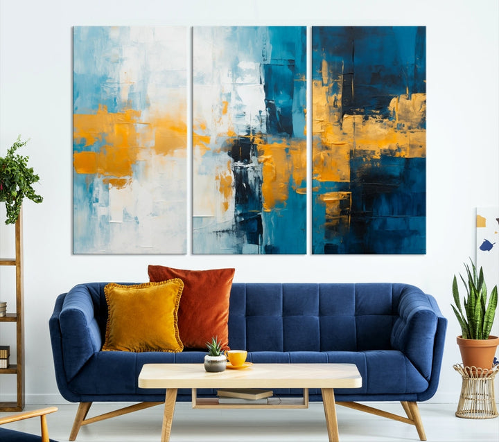 Soft Abstract Wall Art Printed on Original Canvas Modern Home Office Wall Decor Fine Art Print