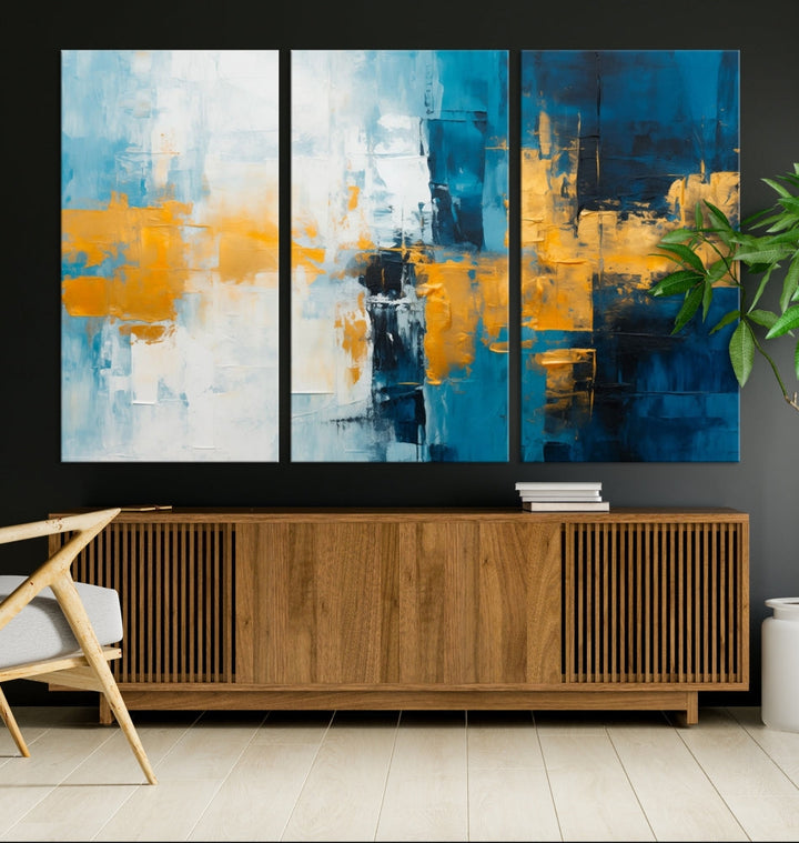 Soft Abstract Wall Art Printed on Original Canvas Modern Home Office Wall Decor Fine Art Print