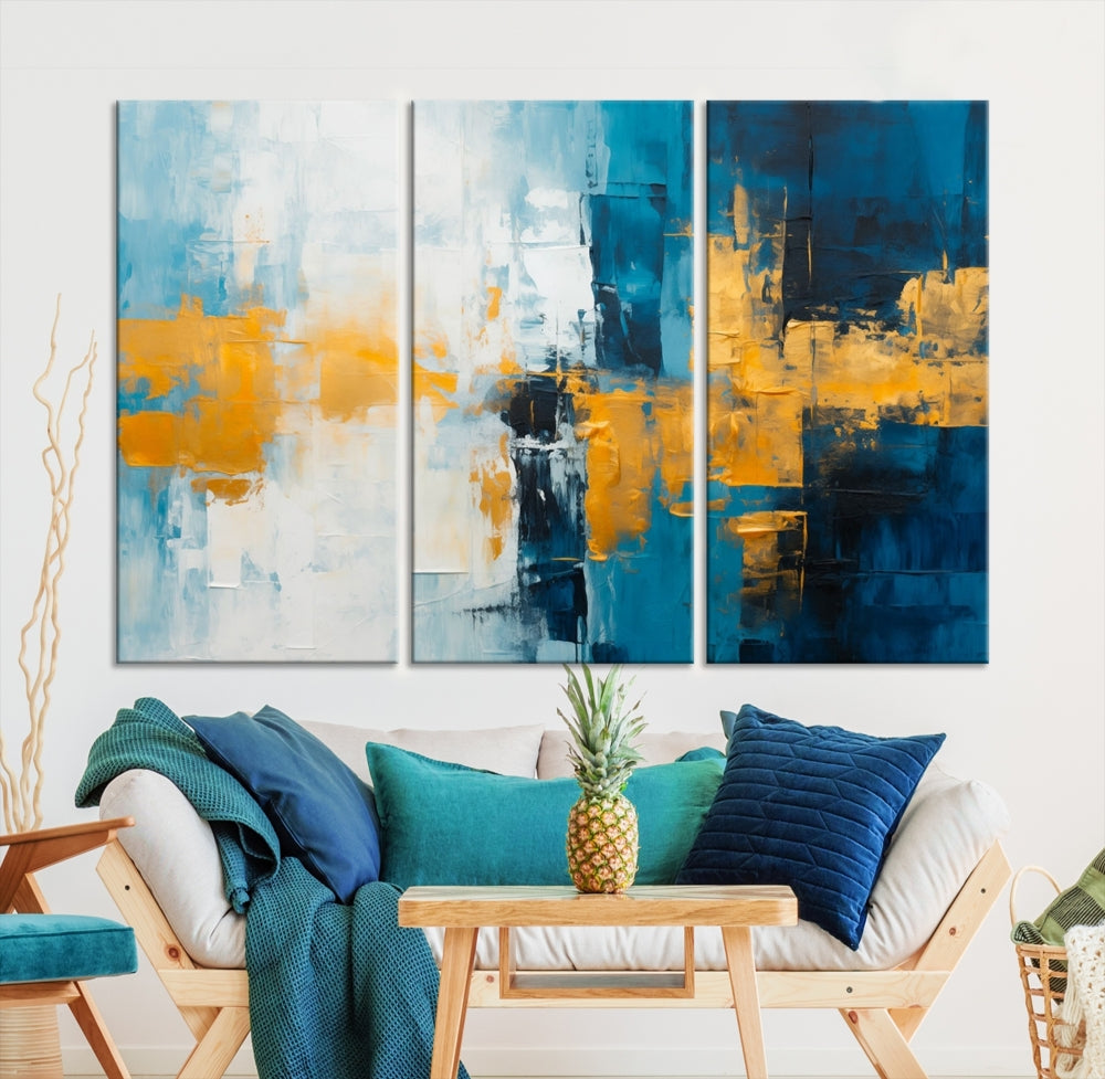 Soft Abstract Wall Art Printed on Original Canvas Modern Home Office Wall Decor Fine Art Print