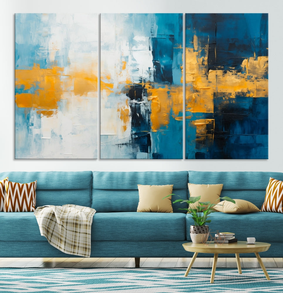 Soft Abstract Wall Art Printed on Original Canvas Modern Home Office Wall Decor Fine Art Print