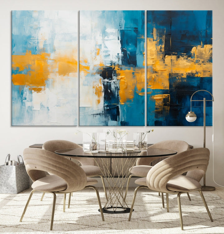 Soft Abstract Wall Art Printed on Original Canvas Modern Home Office Wall Decor Fine Art Print