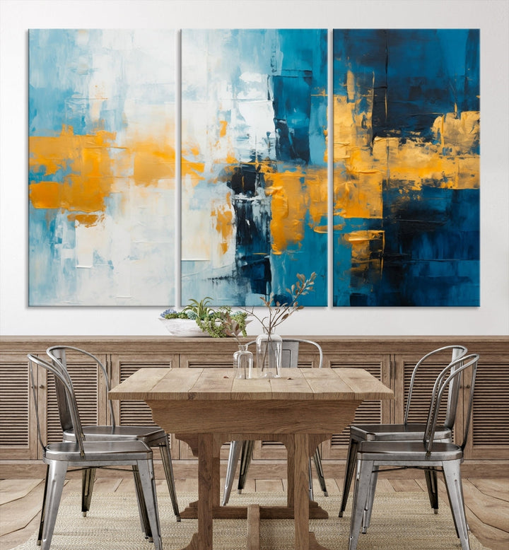 Soft Abstract Wall Art Printed on Original Canvas Modern Home Office Wall Decor Fine Art Print