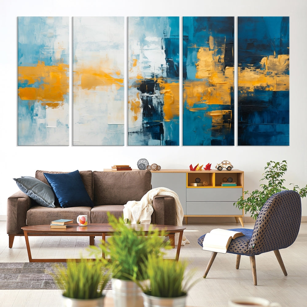 Soft Abstract Wall Art Printed on Original Canvas Modern Home Office Wall Decor Fine Art Print