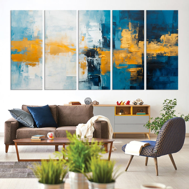 Soft Abstract Wall Art Printed on Original Canvas Modern Home Office Wall Decor Fine Art Print