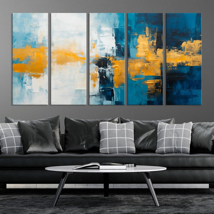 Soft Abstract Wall Art Printed on Original Canvas Modern Home Office Wall Decor Fine Art Print