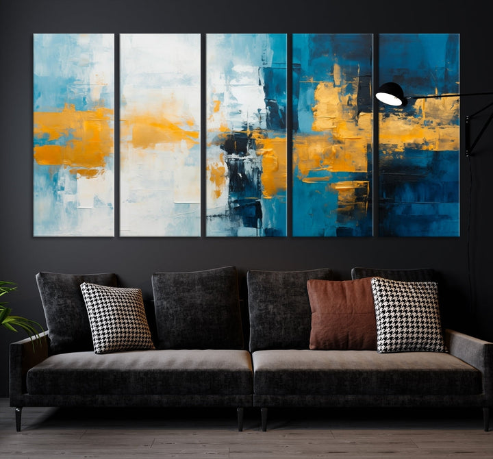 Soft Abstract Wall Art Printed on Original Canvas Modern Home Office Wall Decor Fine Art Print