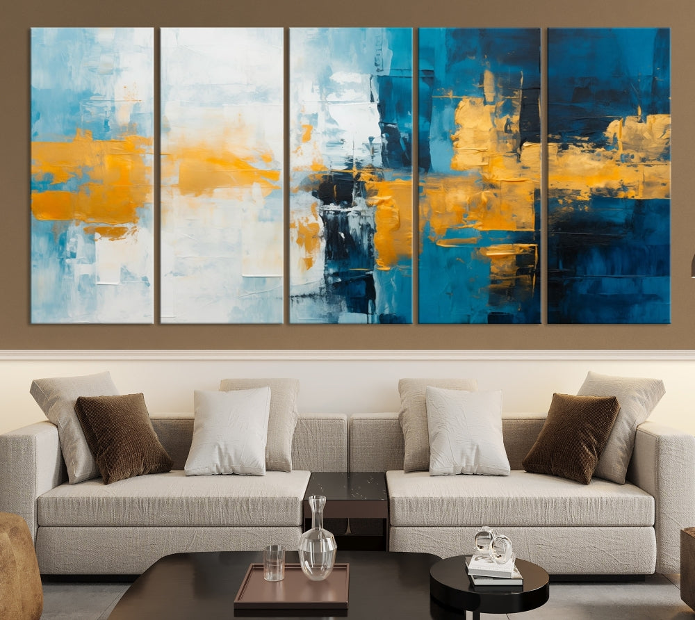 Soft Abstract Wall Art Printed on Original Canvas Modern Home Office Wall Decor Fine Art Print