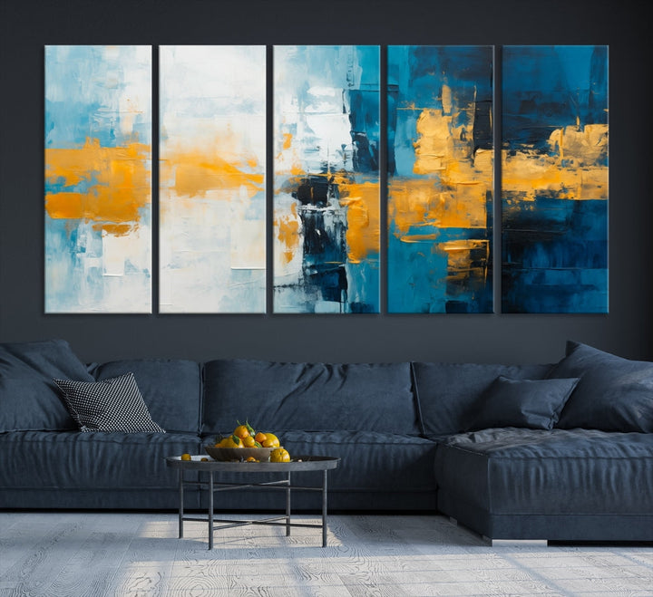 Soft Abstract Wall Art Printed on Original Canvas Modern Home Office Wall Decor Fine Art Print