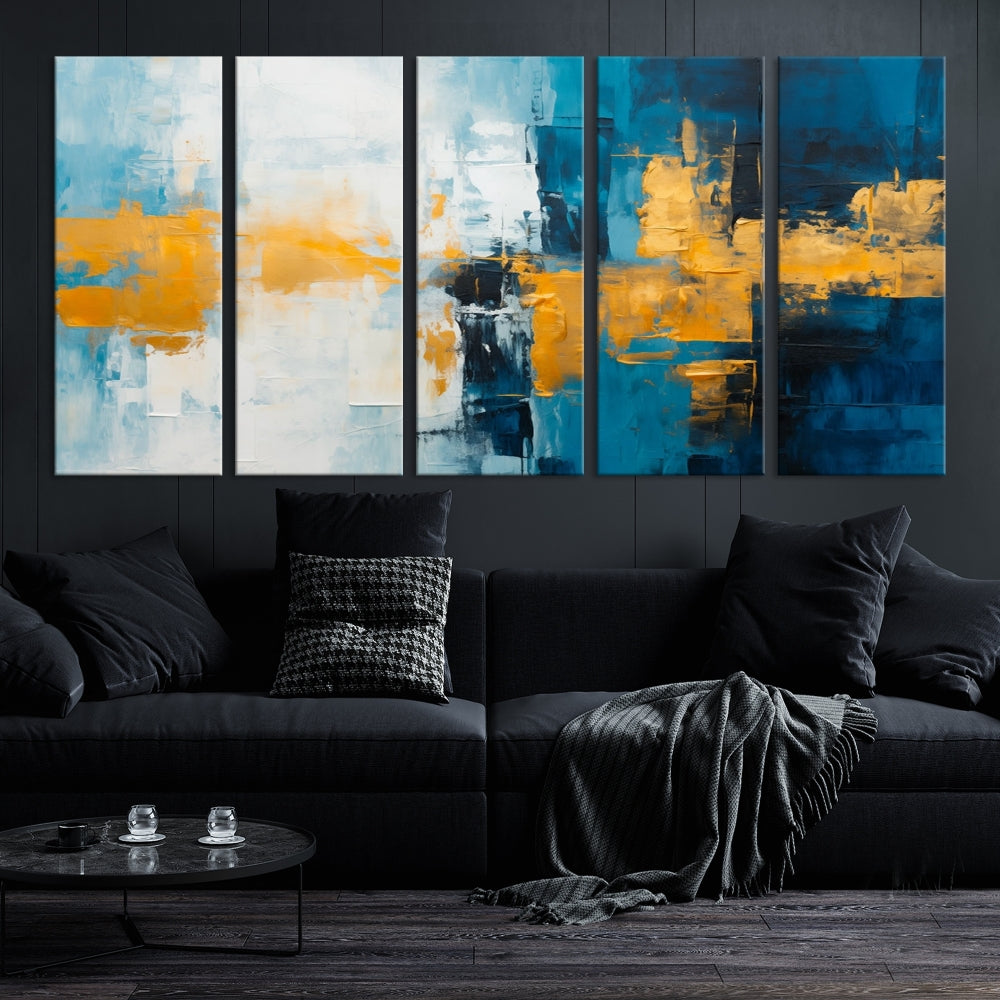 Soft Abstract Wall Art Printed on Original Canvas Modern Home Office Wall Decor Fine Art Print