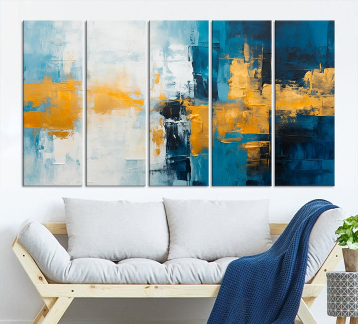 Soft Abstract Wall Art Printed on Original Canvas Modern Home Office Wall Decor Fine Art Print