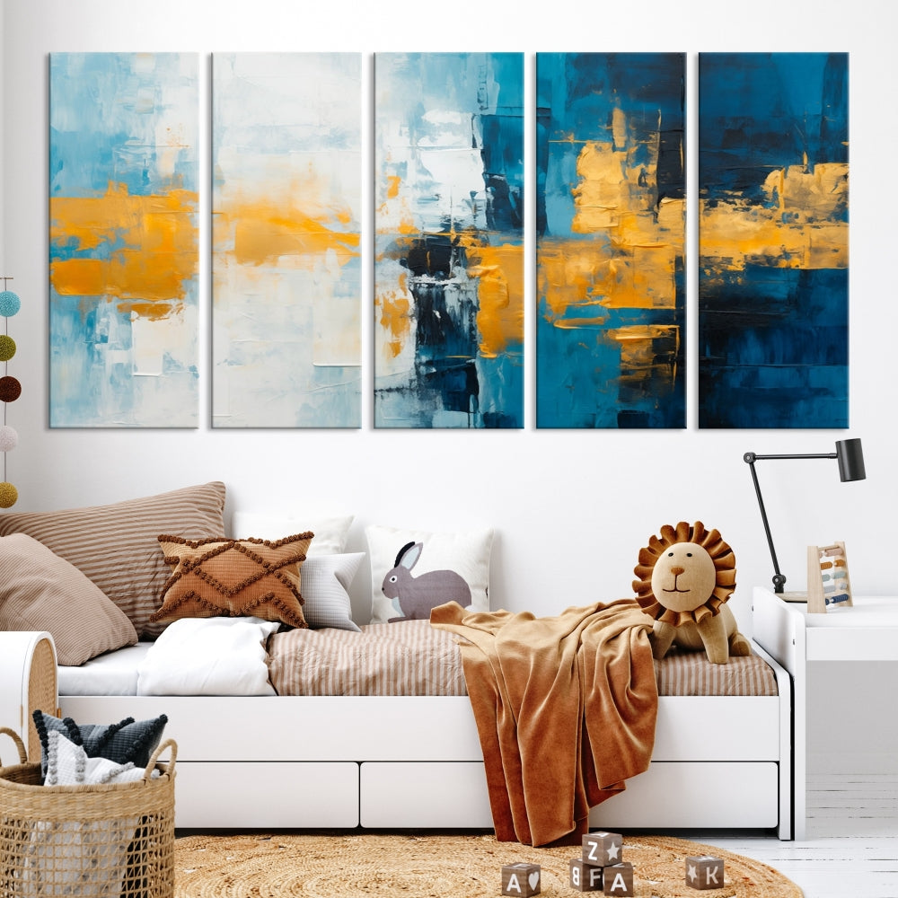 Soft Abstract Wall Art Printed on Original Canvas Modern Home Office Wall Decor Fine Art Print