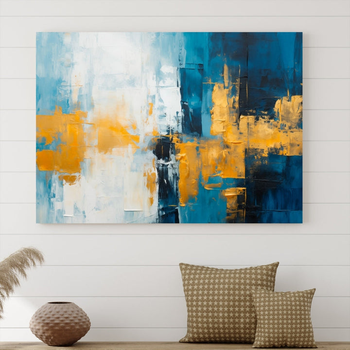 Soft Abstract Wall Art Printed on Original Canvas Modern Home Office Wall Decor Fine Art Print