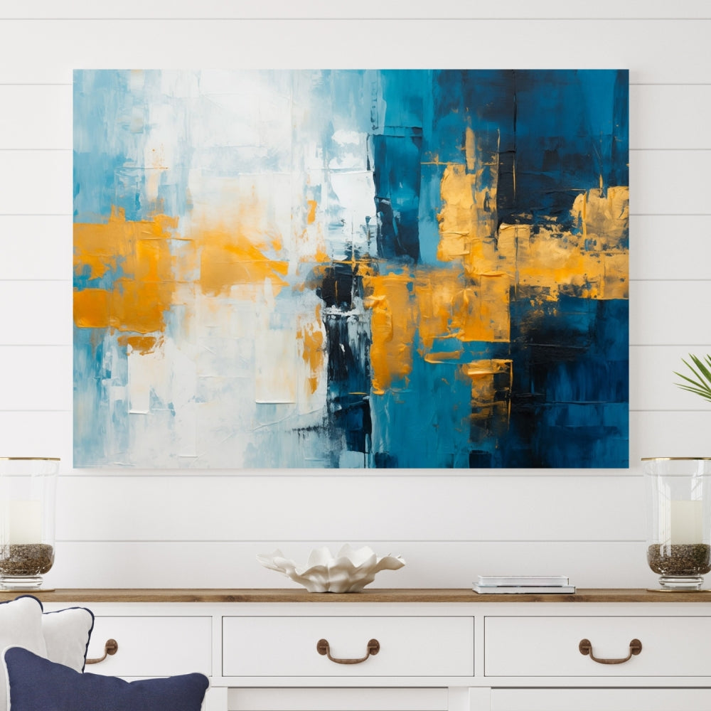 Soft Abstract Wall Art Printed on Original Canvas Modern Home Office Wall Decor Fine Art Print