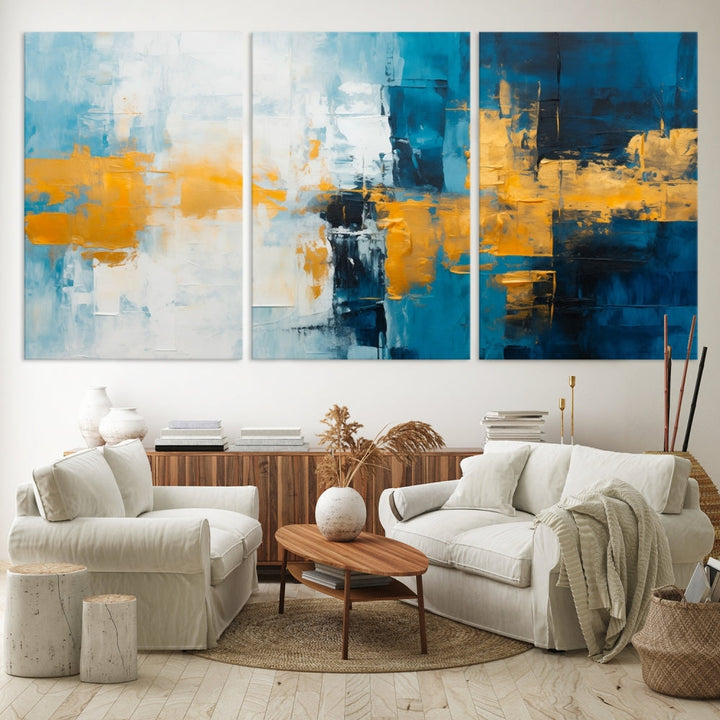 Soft Abstract Wall Art Printed on Original Canvas Modern Home Office Wall Decor Fine Art Print