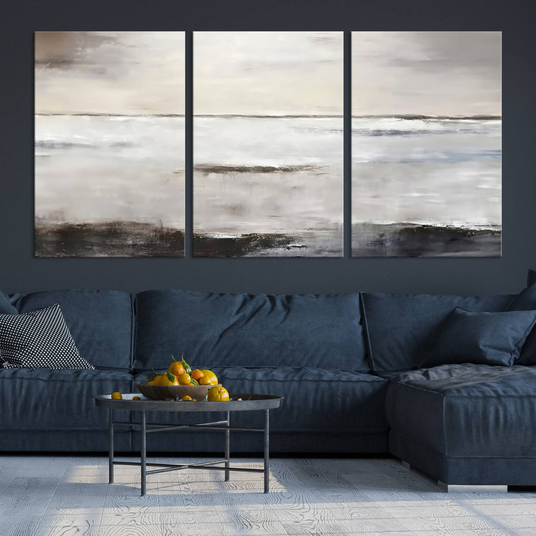 Soft Modern Luxury Abstract Wall Art Canvas Print