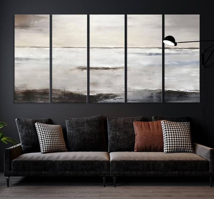 Soft Modern Luxury Abstract Wall Art Canvas Print