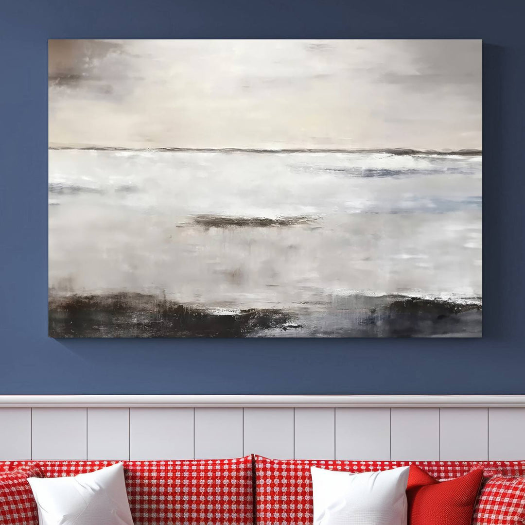 Soft Modern Luxury Abstract Wall Art Canvas Print