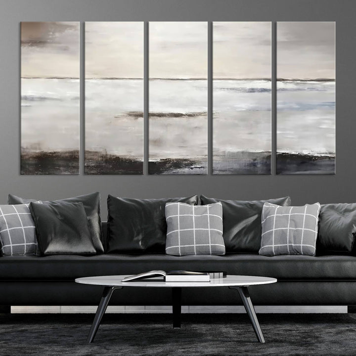 Soft Modern Luxury Abstract Wall Art Canvas Print